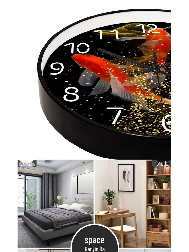 8" (20cm) Nordic Light Luxury Silent Wall Clock for Living Room or Bedroom