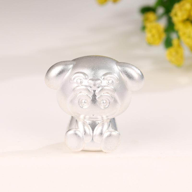 Sterling Silver 999 Crayon Shin-chan Cartoon Beading Rope Loose Bead Accessories