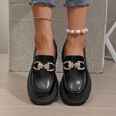 2024. gada zīmols Sieviešu apavi Loafers Sieviešu augstpapēžu kurpes Modes metāla apdare Biroja un karjeras karstā izpārdošana liela izmēra papēžu kurpes sievietēm