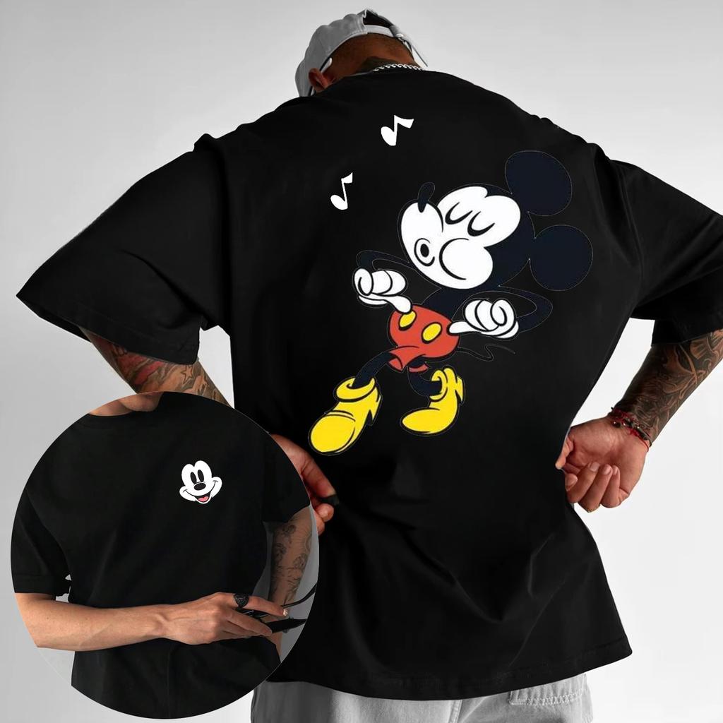 25-26 Summer Disney Authorized Brand Mickey Unisex Retro Comfortable Fashion Cotton T-Shirt Casual Cotton Short Sleeve Trend Top