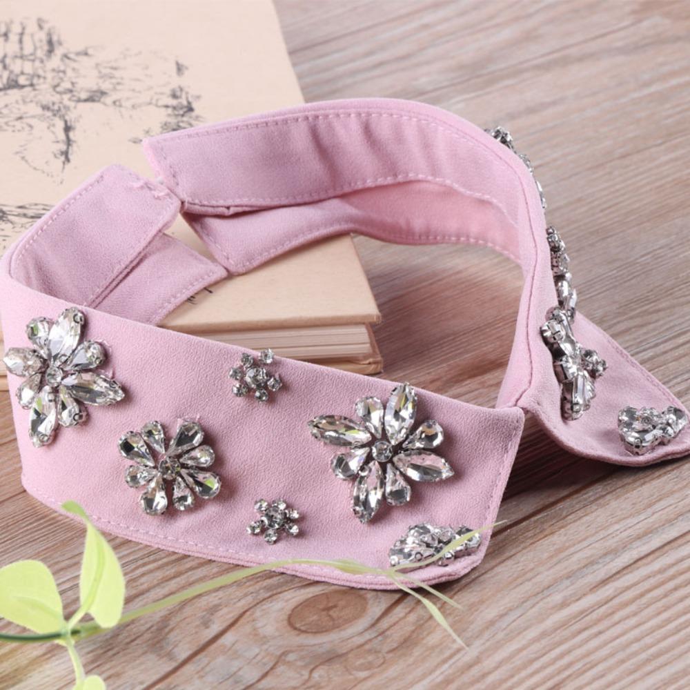 Rhinestone Beaded Detachable Collars Shirt Decoration Choker Collar Fashion False Shirt Collar