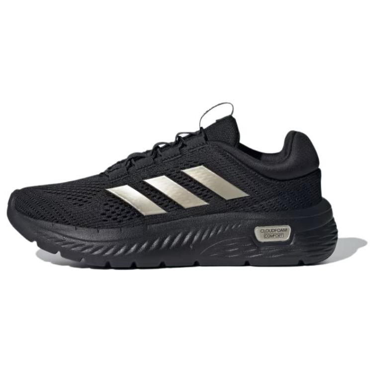 adidas Cloudfoam Comfy Core Black Champagne Met. Cloud White (Women s) 36