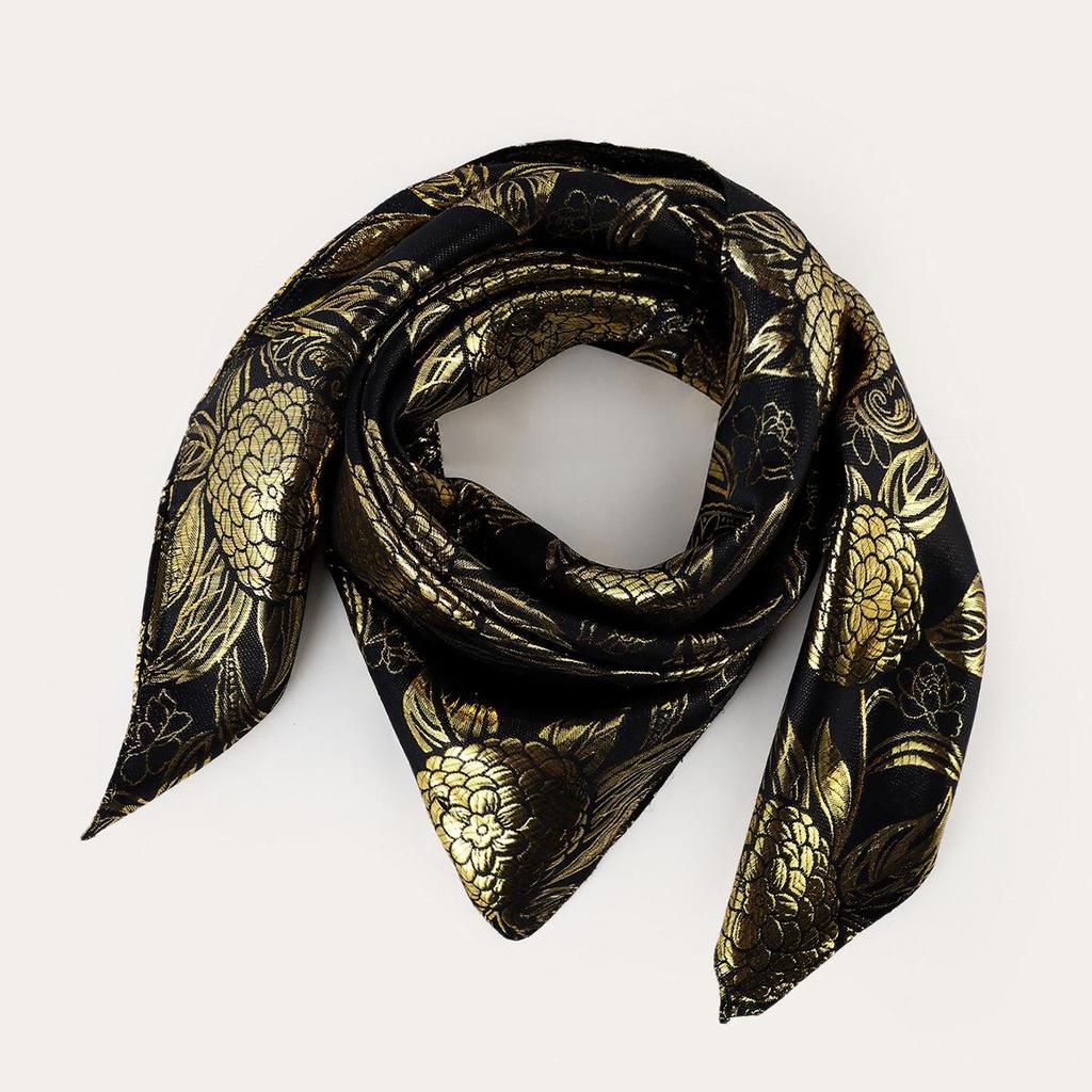 Women's Ethnic Style Silk Jacquard Square Headscarf and Shawl