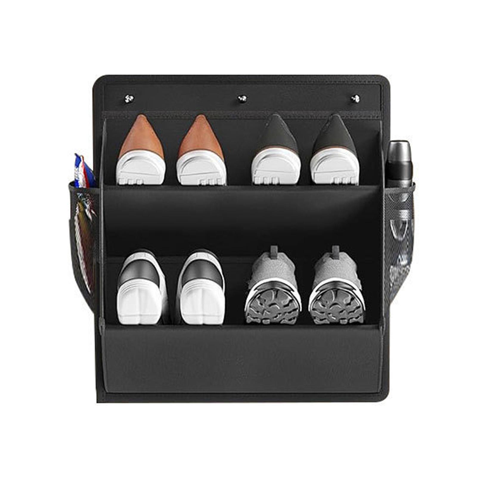 

Tear Resistant Fabric Hanging Shoe Rack With Frame for Campers Closet Cabinet Storage Solution чорний