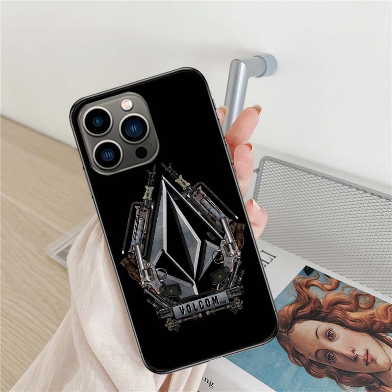 Volcom Logo Phone Case For Iphone 16 15+ Pro Max 17 Air 14 Plus 16E 13 Pro 12 Mini 11 Clear Cover Silicone Cute Shell Soft
