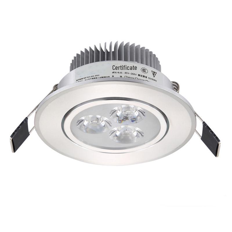Color-Changing LED Downlight: Red, Blue, Green, Purple Lights, 3W/5W, Ideal for KTV Ceilings