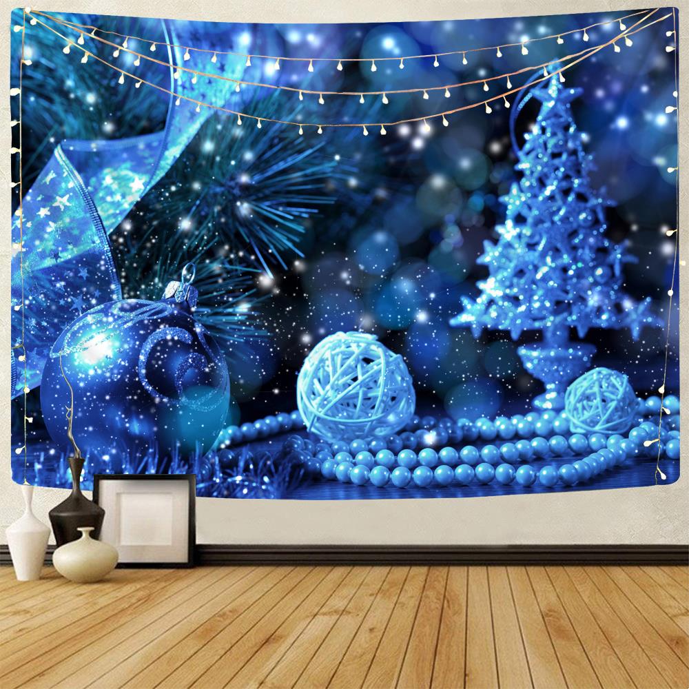 Weihnachts-Tapisserie, Weihnachtsbaum-Tapisserie, Schneemann, Wandbehang, Weihnachtsthema, bedruckter Tapisserie-Hintergrundstoff