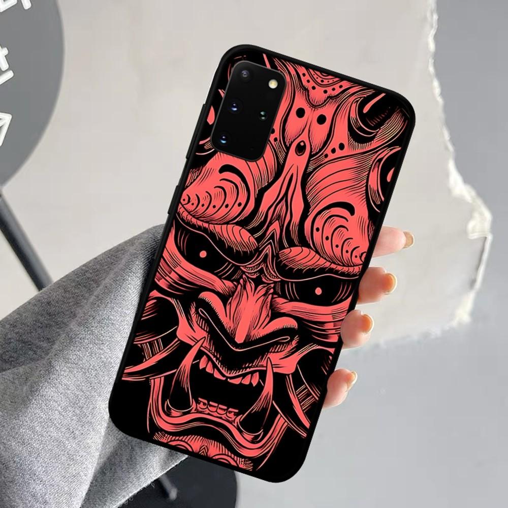 Samurai Oni Mask Phone Case For Samsung S 9 10 20 21 22 23 30 23 24 Plus Lite Ultra FE S10lite Fundas