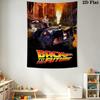 Back to the Future DeLorean Pattern Home Decor Tapestry, Wall Hanging, Decorative RV Wall Cloth.SGT0917329