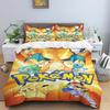 Cute Cartoon Charizard-Themed Bedding Set, featuring a soft duvet cover and pillowcases—perfect for teenagers, children, and mor