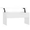 Coffee Tables Coffee Table High Gloss White 80X50.5X41.5 Cm Engineered Wood