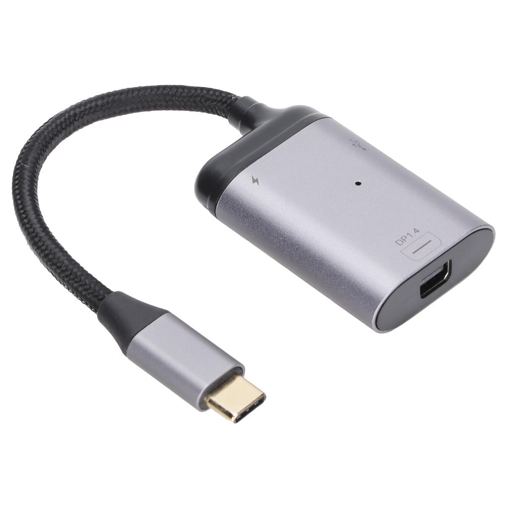 JORINDO Type C to Mini DisplayPort Adapter Type C to DP Converter with Power Port and Type C Data Port
