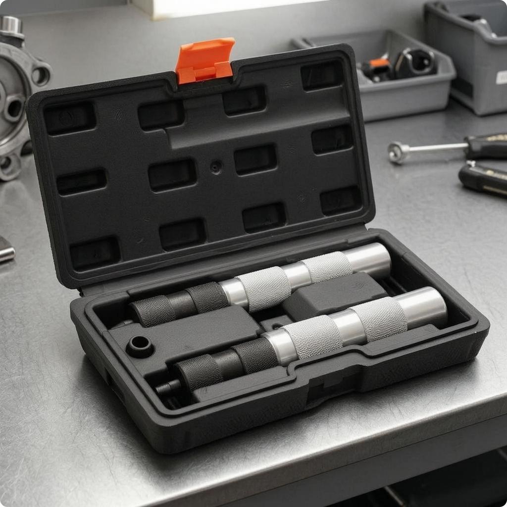 3 Pieces Cylinder Tool Set Sturdy Transport Case Spring Compressing Alloy Metal for