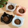 Cat Shape Cat Bowl Non-slip Cat Plates Cute Kitten Bowl  Pet Feeding