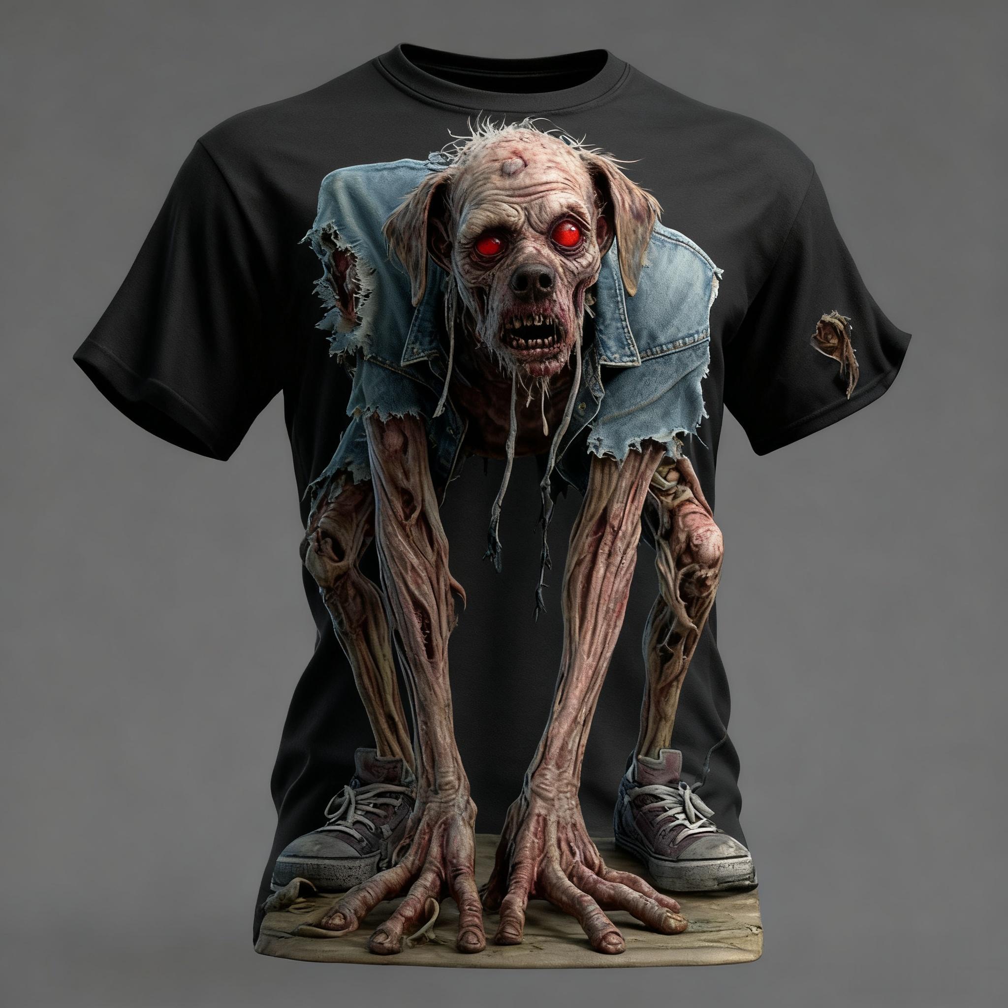 Summer Men s T-shirt Zombie Horror Party Adult Oversized Women s T-shirt Top XXS