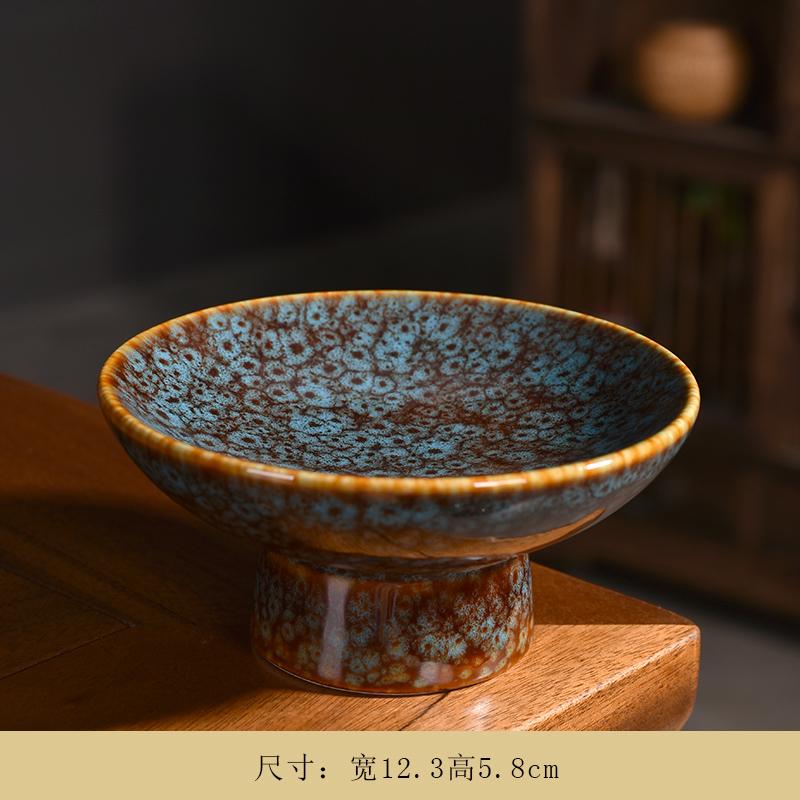 

Керамическая тарелка на высоких ножках Тарелка для фруктов Поднос для закусок Форма для торта Миска для десерта Блюдо для димсамов Фруктовая тарелка Конфетницы