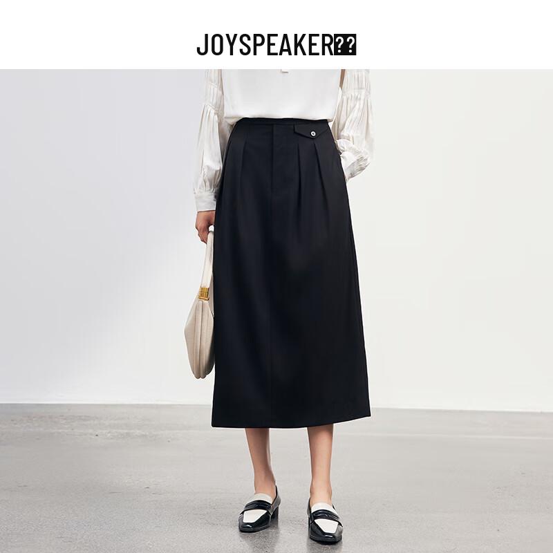 JOY SPEAKER 2025 Autumn Women s Back Slit Mid-Length Skirt L