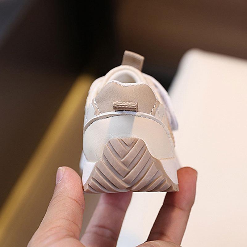 Unisex Baby Soft-Soled Walking Shoes, Spring/Autumn Single Shoes, Infant White Sneakers 0-1-2 Years Old, Agility Shoes.