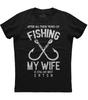 My Wife Is Still My Best Catch Fishing Mens Short Sleeve Cotton Black T-shirt