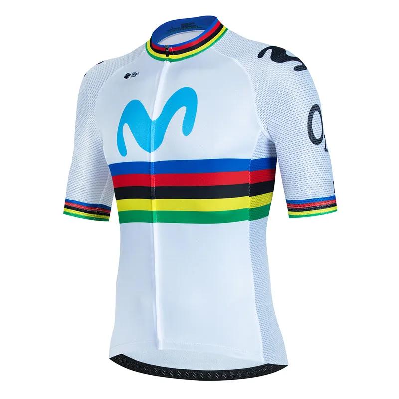 Movistar 2025 Cycling Jersey Set Summer Spain MTB Bike Clothes Uniform Maillot Ropa Ciclismo Men Bicycle Clothing Suit Hombre