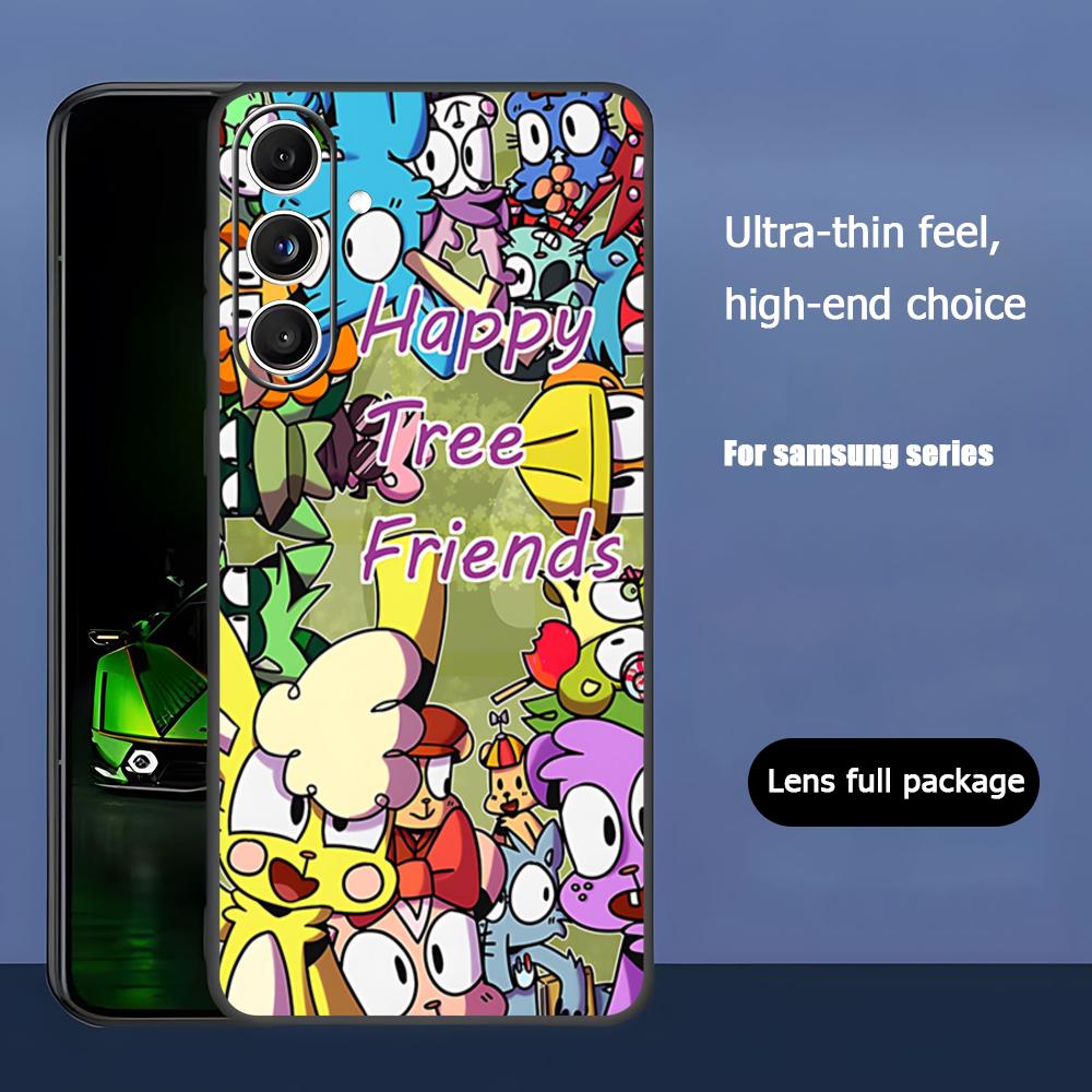 

Cartoon Happy tree Friends Hot Phone Case For Samsung Galaxy S26 S25 S24 S23 S22 S21 Plus Ultra Note20 Soft Black Galaxy S21+ 5G