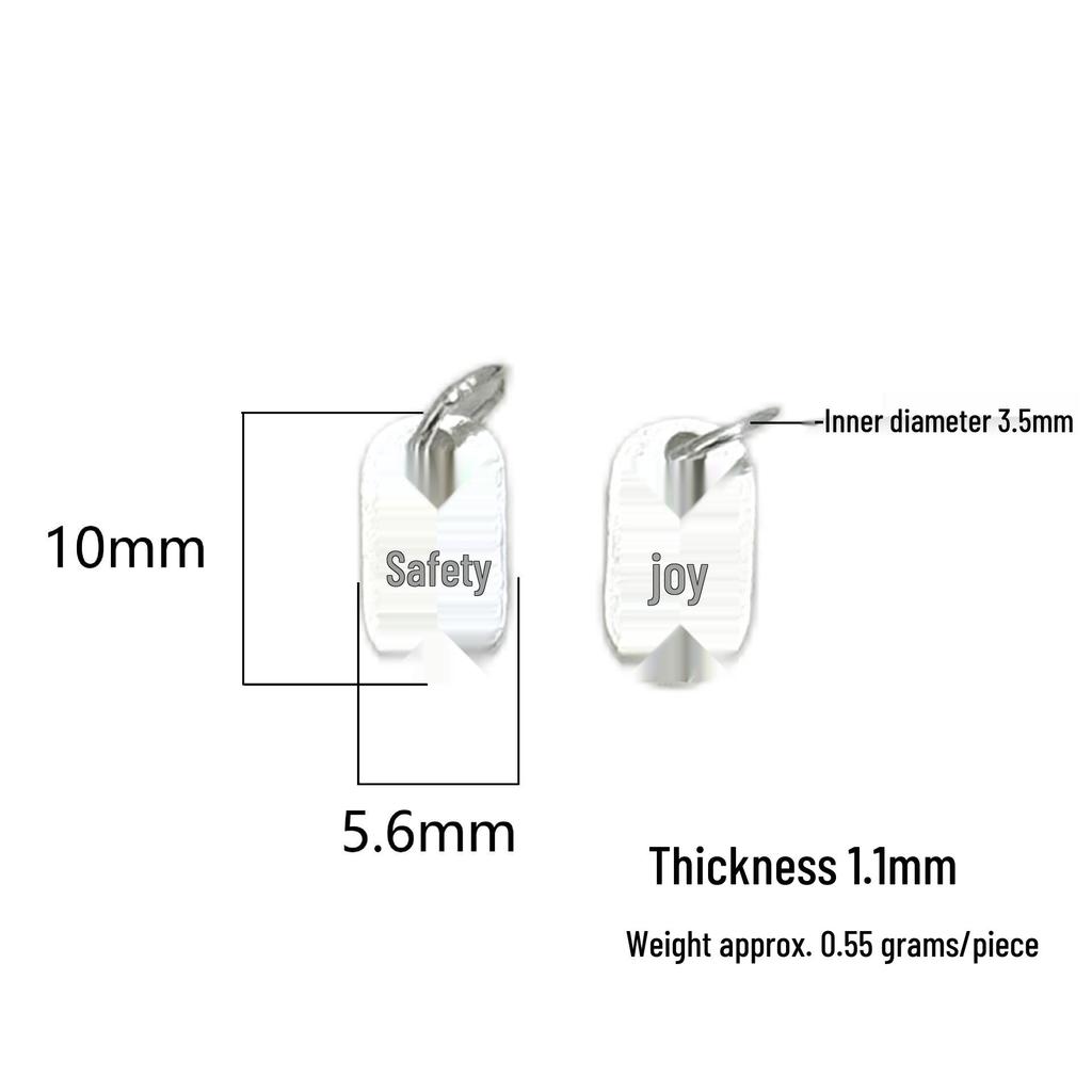 S999 Sterling Silver Wealth & Peace Chinese Pendant Charm for DIY Crystal Bracelet, Necklace, & Rope Weaving