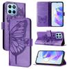 Butterfly Flowers PU Leather Case Kickstand Card Holder Slots TPU Shockproof Flip Cover For Huawei Honor, Huawei Y5p,Y6P,P20,P30,P40,Honor 60,70,80...