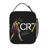 Basketball Cartoon Pattern Student Meal Bag Outdoor Camping Crisper Fruit Storage Bag Portable Meal Bag