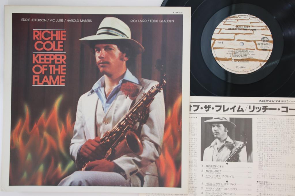 LP Record RICHIE COLE - Keeper Of The Flame K22P6001 SEVEN SEAS 1979 Japan Jazz Used