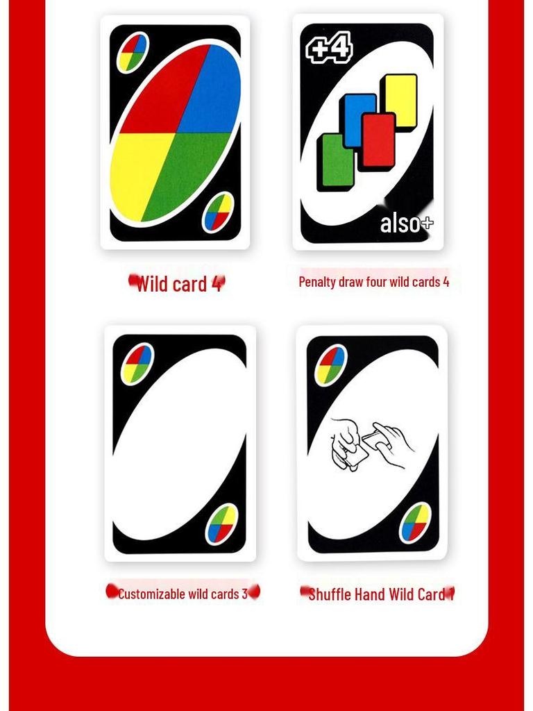 Genuine Mattel UNO Classic Card Game for Multiple Players - Casual Party Poker Table Game