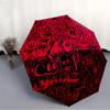 1pc Graffiti Art Automatic Open/Close Umbrella with Windproof, Functional Design, 8-Rib Sturdy Canopy, Durable Ribs,101