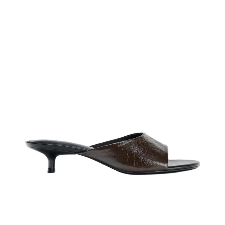 Zara Fashionable Minimalist Anti-Friction Slide Sandals Women footwear Brown 1347610700