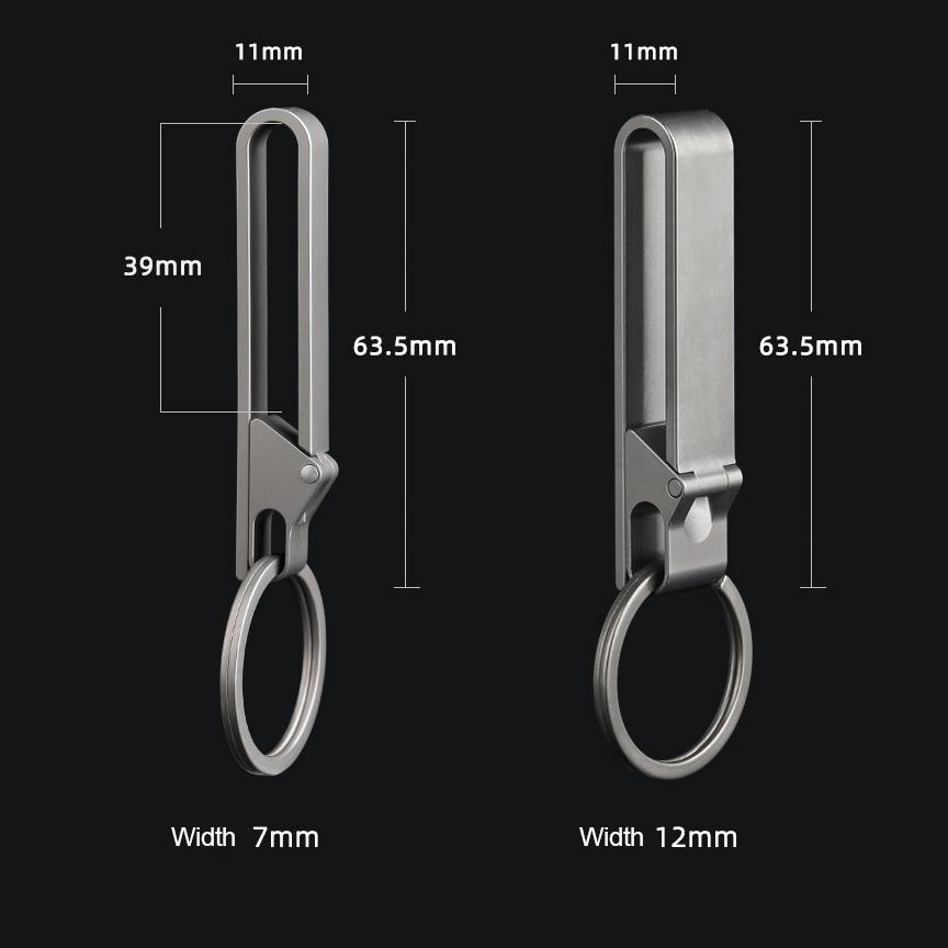 High-Quality Key Ring Ultra Lightweight Portable EDC Multitool Titanium Alloy Keychain Uxury Men Car Key Chain CNC Machining