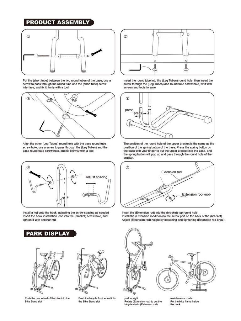 Vertical L-Shaped Bicycle Rack & Display Stand for Mountain Bikes