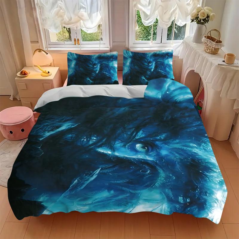 Oceanic Mystery Printed 3pcs Bedding Set Soft Microfiber 1 Duvet Cover And 2 Pillowcases Home Bedroom Decor Xmas Gift K1555