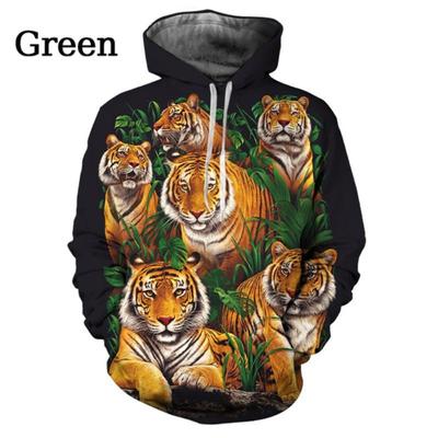 Personality Animal Tiger Sweatshirts Fashion 3d Hoodie Casual Long Sleeve Harajuku Pullover