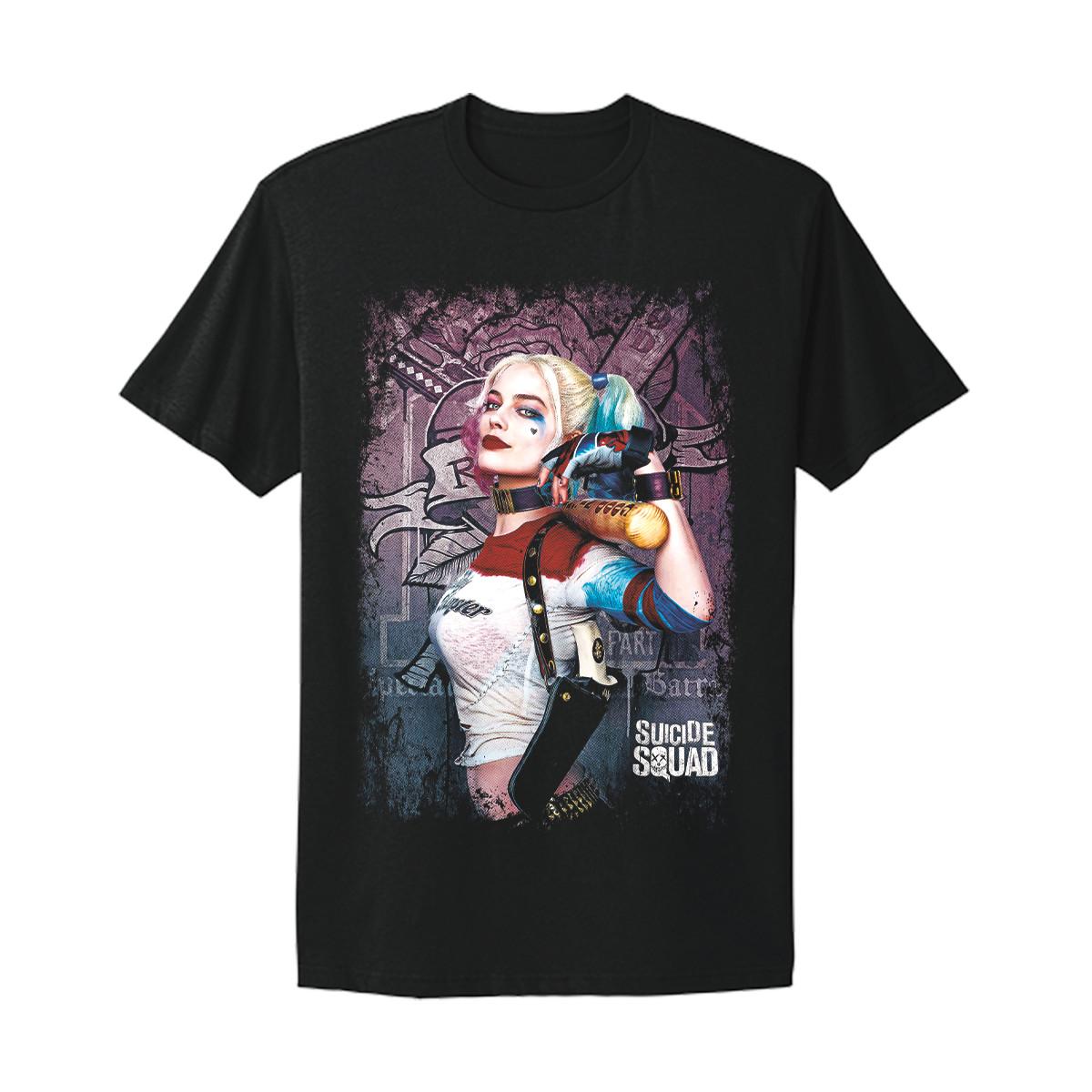 Harley Quinn Shirt Suicide Squad Joker Birds of Prey T-shirt L