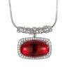 Jewelry Collarbone Chain Jewelry Ruby Cloisonne Premium Style Light Luxury Women