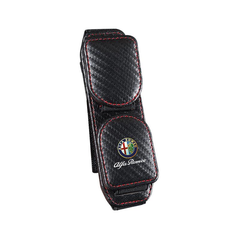 

Car Glasses Clip Durable Leather Portable Sunglasses Document Ticket Holder Clip Valve cap For Alfa Romeo Giulietta GT 159 147 1