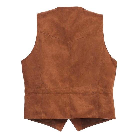 Men Suit Vest V-Neck Sleeveless Single Breasted Slim Fit Waistcoat with Pockets Solid Color Formal Business Vest Coat