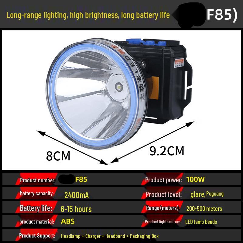 

Outdoor Rechargeable LED Fishing Headlamp