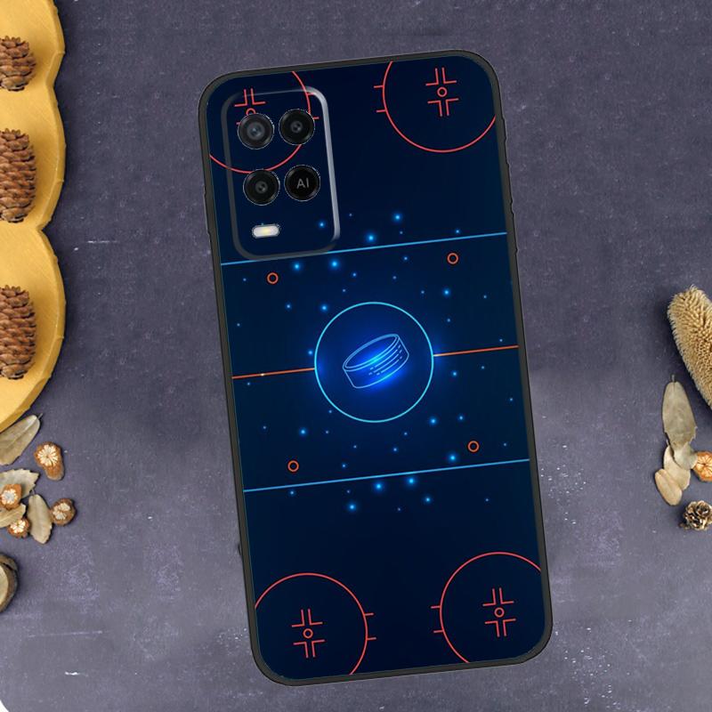 Ice Hockey Rink Phone Case For Oppo A78 A38 A58 A74 A15 A80 A60 A40 A94 A54 A98 A18 A16 A76 A96 A17 A77 A57S