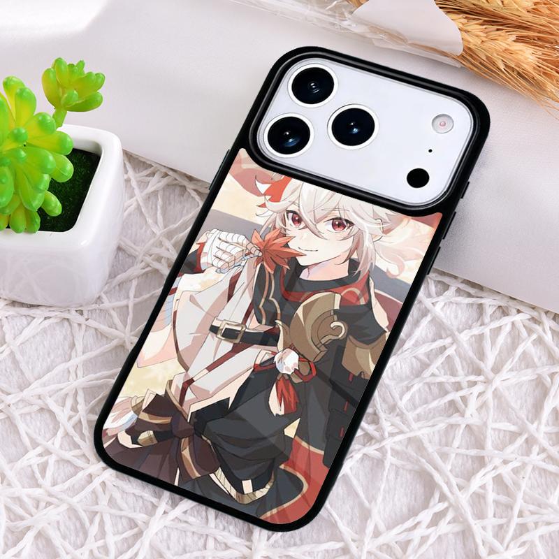 Genshin Impact Kaedehara Kazuha style Phone Case for iPhone 17 Air 16 15 11 12 14 13 Pro Max Shockproof Cover