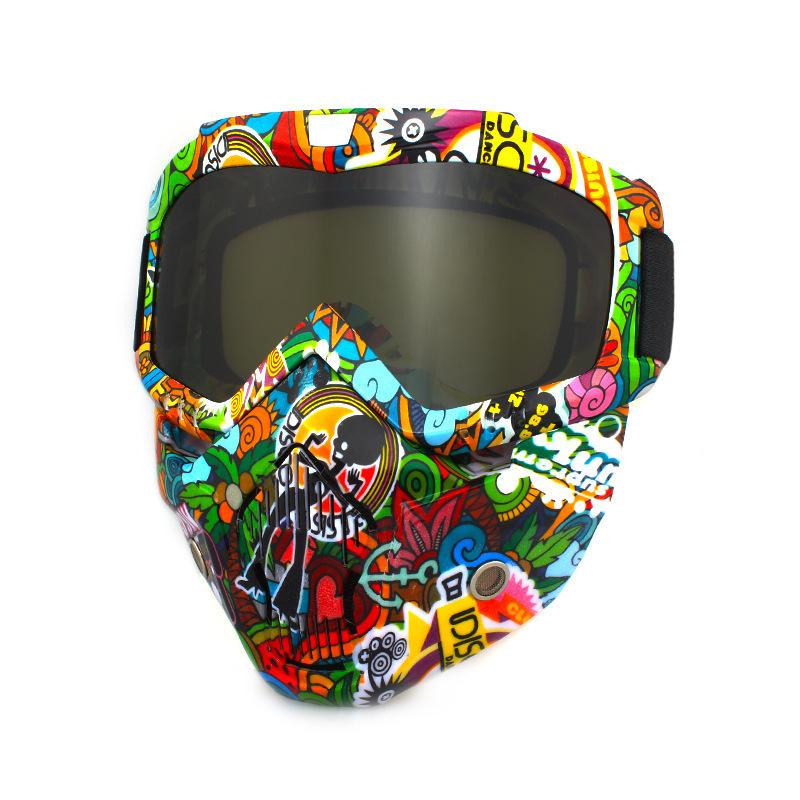 Retro face masks, goggles, off-road motorcycles, racing goggles, outdoor cycling glasses, skiing