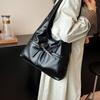 Autumn 2025 Women's High-End Soft Leather Tote Bag - Fashionable Single Shoulder Underarm Commuter Bag