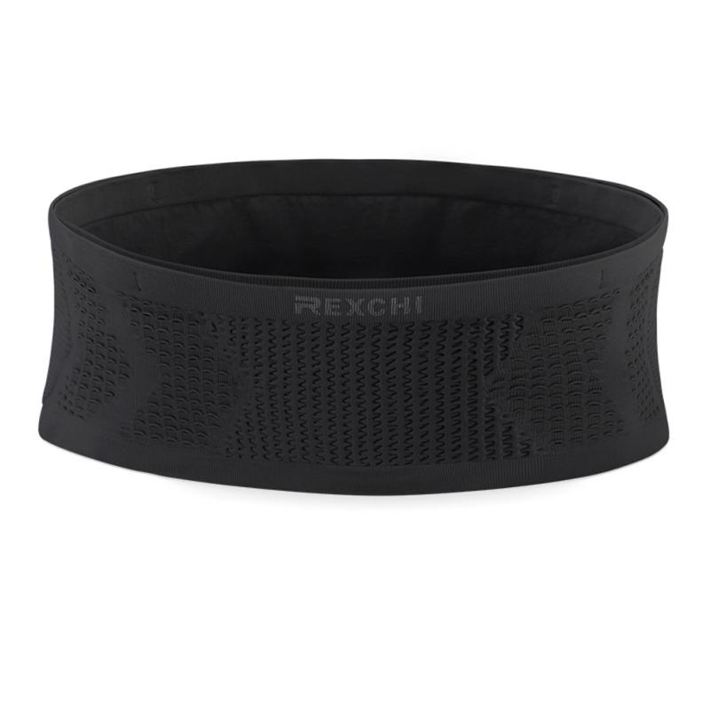 

Мужская и женская сумка на пояс для бега, большая вместимость, дышащая, нескользящая, держатель для телефона, поясная сумка для отдыха на открытом воздухе S чёрный