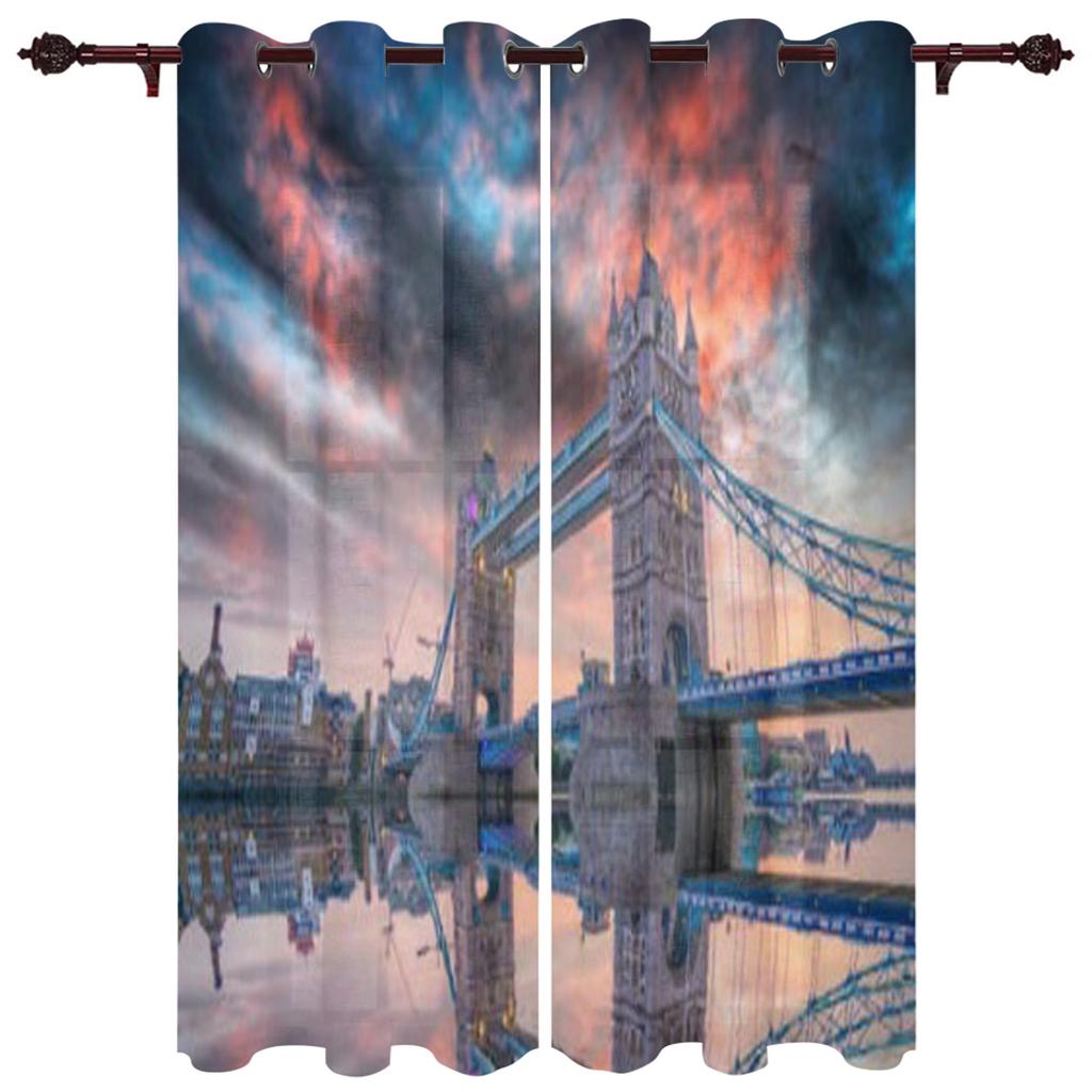 Night Panorama City Luxury Home Curtains Modern Home Supplies Living Room Bedroom Custom Curtains