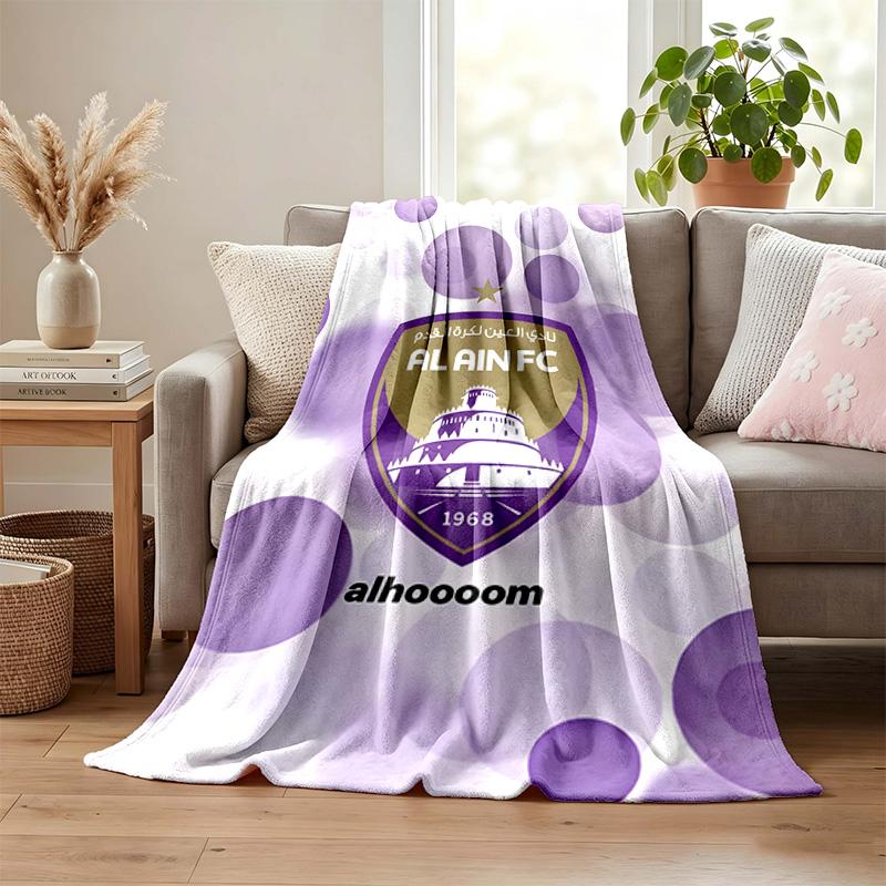 Al Ain FC blanket Flannel Blanket Soft Cozy Plush Throw for Sofa Bed Lightweight Home Decor