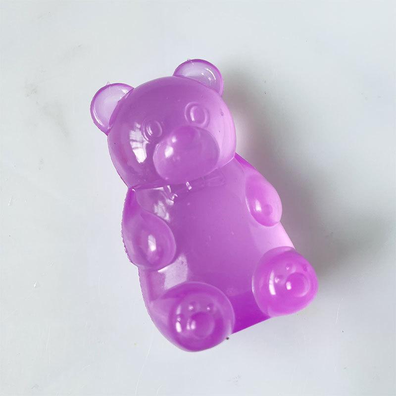 Cute Bear Nee Doh Maltose Squishy Toy Squeeze Fidget Toy Soft Slow-Rebound Colorful Sensory Toy Creative Desk Decoration Stress Relief Doll