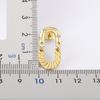 Nidin High Quality Rock Accessories Hoop Earrings Cool Hip Hop Style for Women Zircon Ear Jewelry Punk Korean Fashion Party Gift